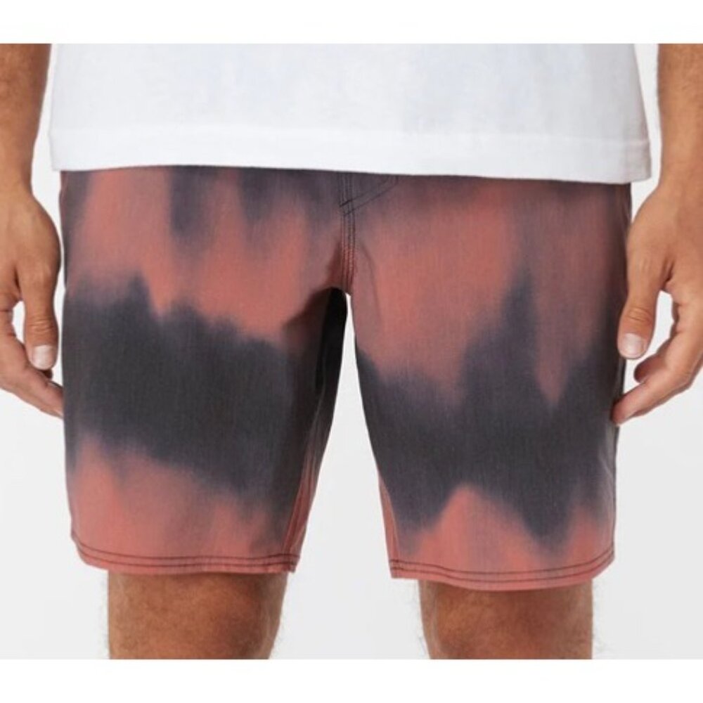 O’Neill Men’s Stockton Print Elastic Waist 18" Hybrid Shorts Size S NWOT - Picture 2 of 6